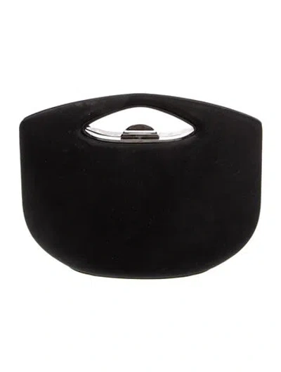 Pre-owned Rodo Leather Top Handle Bag In Black