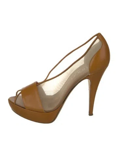 Pre-owned Rodo Leather T-strap Pumps