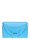 Rodo Light Blue Clutch Bag With Shoulder Strap In Light Blue
