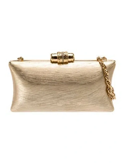 Pre-owned Rodo Metal Evening Bag In Neutral