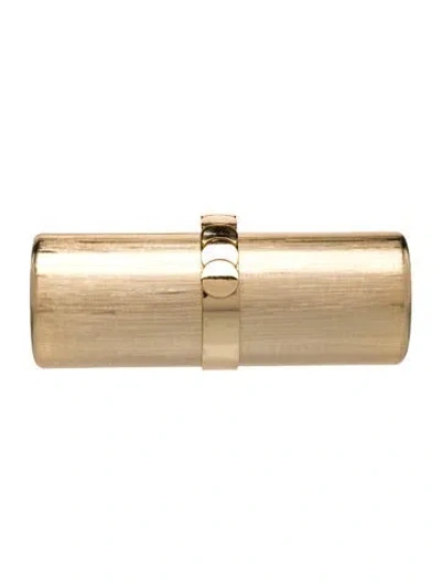 Pre-owned Rodo Metal Minaudière In Gold