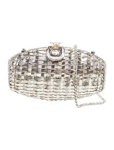 Pre-owned Rodo Metal Minaudière In Multi