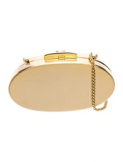 Pre-owned Rodo Metal Minaudière In Neutrals