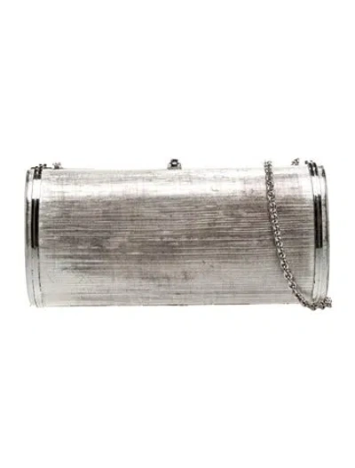 Pre-owned Rodo Metal Shoulder Bag In Gray