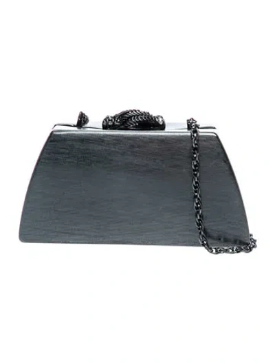 Pre-owned Rodo Metal Shoulder Bag In Gray
