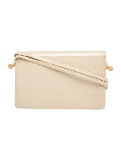 Pre-owned Rodo Patent Leather Shoulder Bag In Neutral
