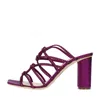 Rodo Sandals Purple In Viola Blu E Verdi