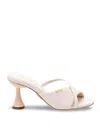 Rodo Sandals With Wicker Heel In Neutral