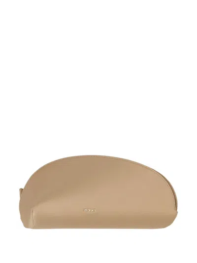 Rodo Satin Clutch Bag In 中性色