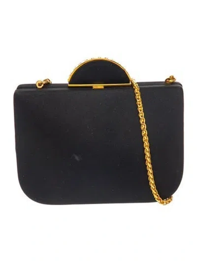 Pre-owned Rodo Satin Crossbody Bag In Blue