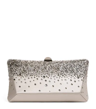 Rodo Satin Embellished Lally Clutch Bag
