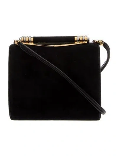 Pre-owned Rodo Satin Evening Bag In Black