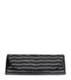 Rodo Satin Wave Embellished Clutch Bag In Black