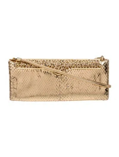 Pre-owned Rodo Snakeskin Shoulder Bag In Neutrals