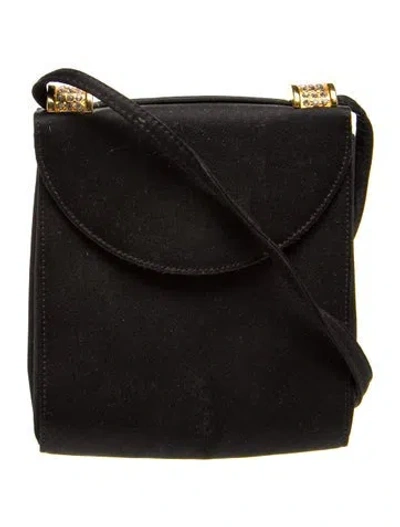 Pre-owned Rodo Suede Crossbody Bag In Black