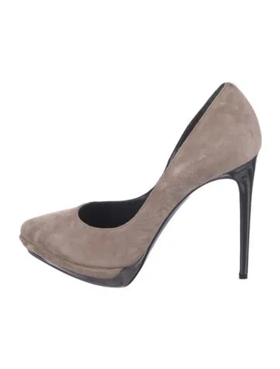 Pre-owned Rodo Suede D'orsay Pumps In Pink