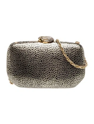 Pre-owned Rodo Suede Minaudière In Multi