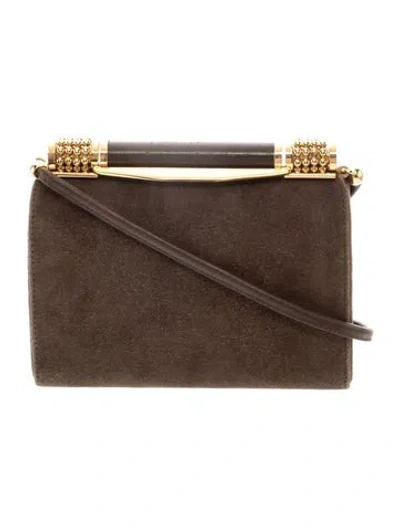Pre-owned Rodo Suede Shoulder Bag Vintage In Brown