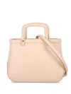 Rodo Top Handle Leather Tote Bag In Pink