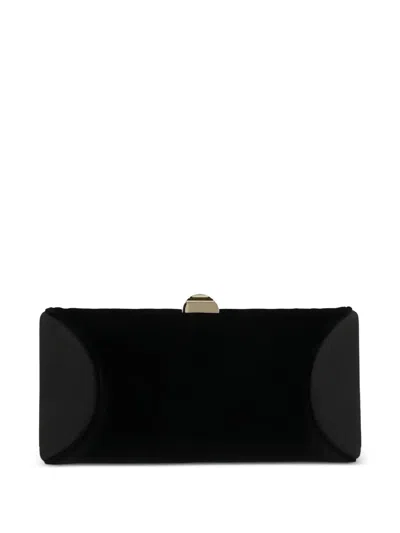 Rodo Tube Plus Chain Clutch Bag In Black