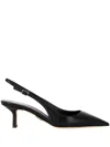 Rodo 35mm Slingback Leather Pumps In Black