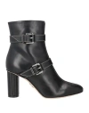 Rodo Woman Ankle Boots Black Size 10 Calfskin In Black
