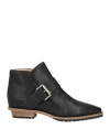 Rodo Woman Ankle Boots Black Size 11 Soft Leather In Black