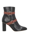 Rodo Woman Ankle Boots Black Size 8 Calfskin