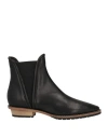 Rodo Woman Ankle Boots Black Size 8 Goat Skin In Black