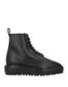 Rodo Woman Ankle Boots Black Size 8 Leather In Black