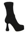 Rodo Woman Ankle Boots Black Size 8 Textile Fibers In Black