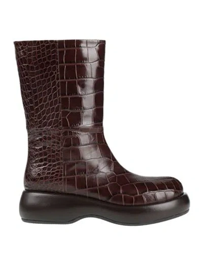 Rodo Woman Ankle Boots Dark Brown Size 9 Leather