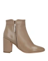 Rodo Woman Ankle Boots Dove Grey Size 11 Calfskin In Grey