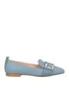 Rodo Woman Loafers Slate Blue Size 8 Leather