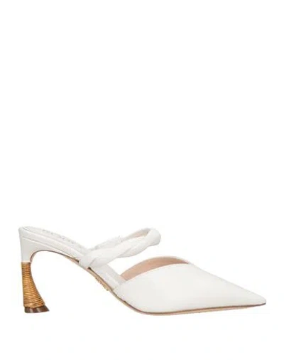 Rodo Woman Mules & Clogs Ivory Size 10 Calfskin In White