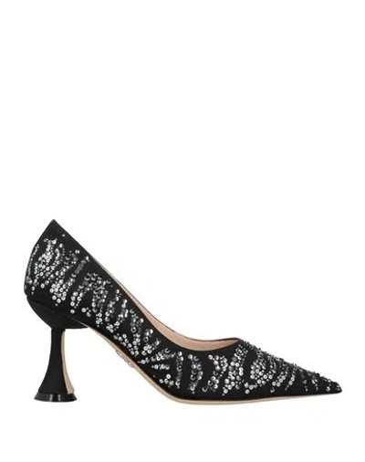 Rodo Woman Pumps Black Size 7 Textile Fibers