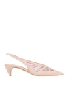Rodo Woman Pumps Blush Size 7 Leather In Pink