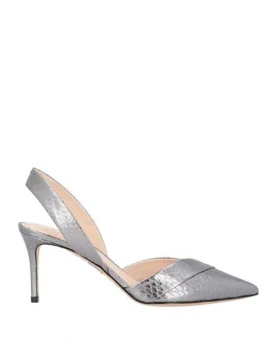 Rodo Woman Pumps Silver Size 8 Leather