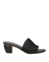 Rodo Woman Sandals Black Size 6 Textile Fibers