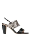 Rodo Woman Sandals Black Size 11 Leather In Black
