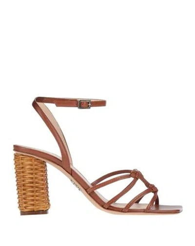 Rodo Woman Sandals Brown Size 6 Lambskin