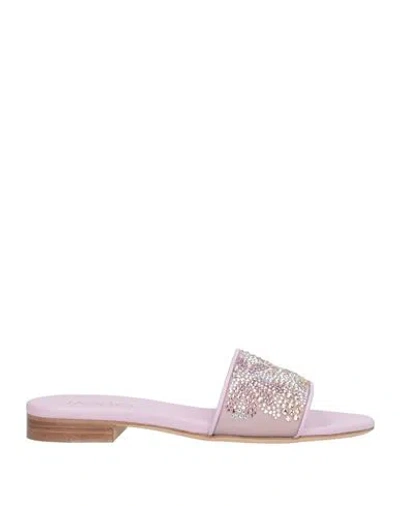 Rodo Woman Sandals Lilac Size 8 Textile Fibers In Purple