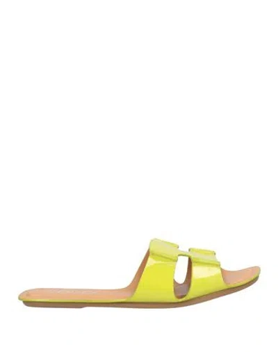 Rodo Woman Sandals Lime Green Size 7 Leather