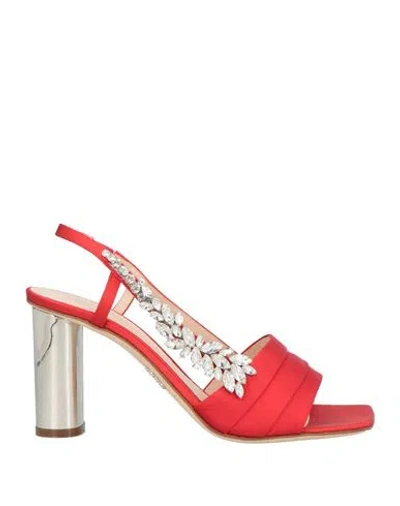 Rodo Woman Sandals Red Size 8 Textile Fibers