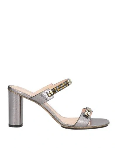 Rodo Woman Sandals Silver Size 7.5 Leather