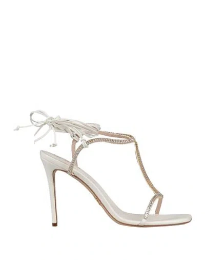 Rodo Woman Sandals White Size 8 Lambskin