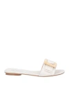 Rodo Woman Sandals White Size 8 Leather