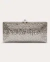 Rodo Women's Tube Plus Crystal Satin Clutch Silk/viscose