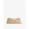 Rodo Womens Light Leave Laila Rattan Clutch Bag