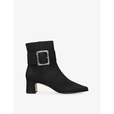 Rodo Womens Tilly 55 Leather Heeled Ankle Boots Black Eur 39 / 6 Uk